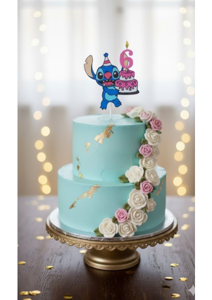 6 Yaş Stitch Pasta Süsü