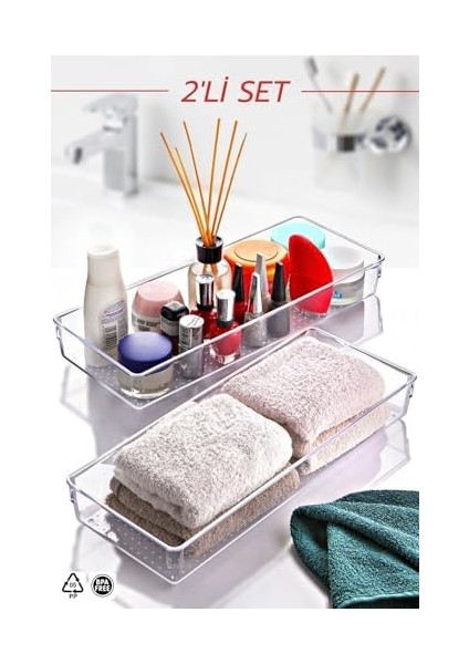 2&apos;li Set Clear Organizer - Çok Amaçlı Düzenleyici fiyatları