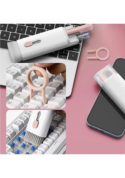 Çok Fonksıyonlu 7 In 1 Aırpods Klavye Ekran Kulaklık Temızleme Kıtı - Lisinya