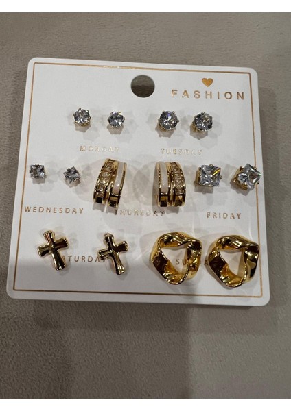 Çelik Altın Kaplama 14'lü Küpe fırsatları