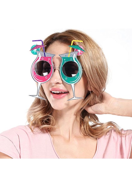 Kokteyl Temalı Hawaii Yaz Partisi Gözlüğü 15X16 cm - Lisinya fiyatları