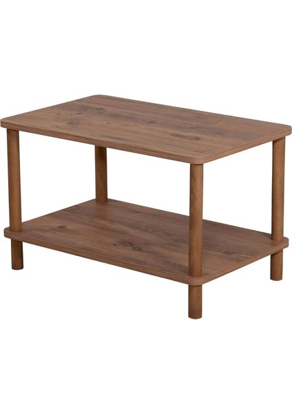 Orta Sehpa Dikdörtgen Ahşap Ayaklı Iki Katlı Gazetelikli - Atlantik Çam