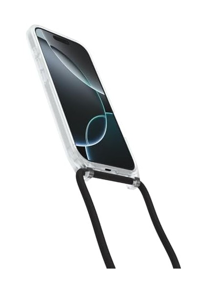 16 Pro Uyumlu &apos;li React Kolye Kılıfı, Ayarlanabilir ve Cep Telefonu Zincirine Sahip Ultra, Kılıf, Şeffaf fiyatları