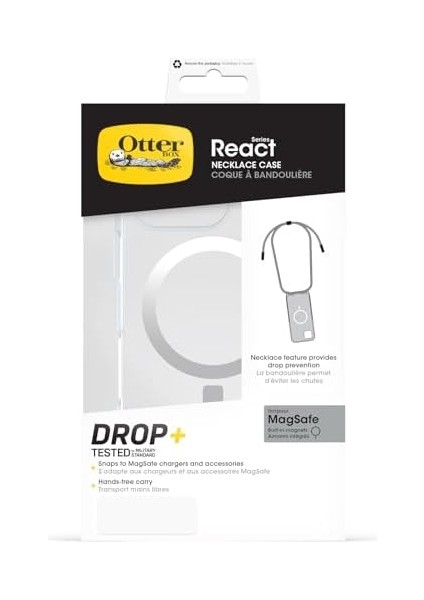 16 Pro Uyumlu &apos;li React Kolye Kılıfı, Ayarlanabilir ve Cep Telefonu Zincirine Sahip Ultra, Kılıf, Şeffaf modelleri