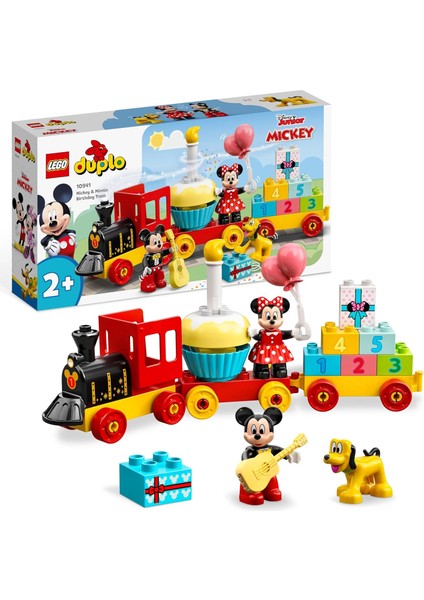 ǀ ve Minnie Doğum Günü Treni 10941-2 Yaş ve Üzeri Çocuklar Için Rakamlı Doğum Günü Treni Içeren Eğitici Yapım Seti (22 Parça)