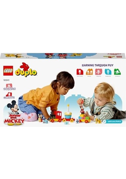 ǀ ve Minnie Doğum Günü Treni 10941-2 Yaş ve Üzeri Çocuklar Için Rakamlı Doğum Günü Treni Içeren Eğitici Yapım Seti (22 Parça) modelleri