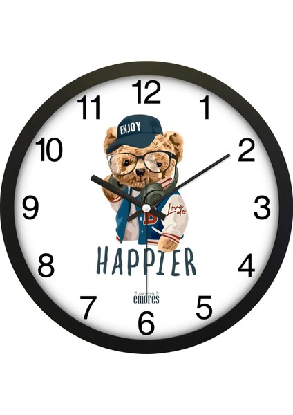 30 cm Gerçek Cam Sessiz Mekanizma Duvar Saati