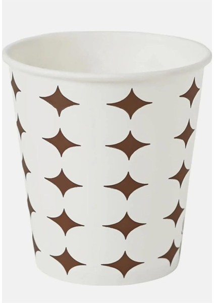 Ambalaj Tek Kullanımlık Kağıt, Sızdırmaz 50 Adet Dayanıklı ve Soğuk Içecek Için Kağıt, Kağıt Kahve (7 Oz - 200 Ml)