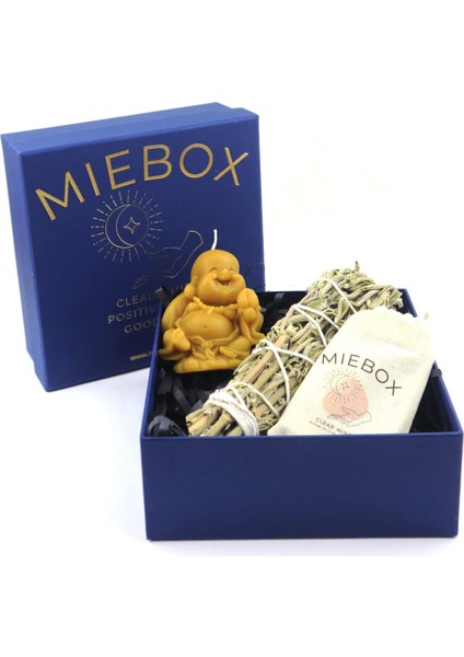 Arınma Seti: Palo Santo Tütsü - Buda Mum - Adaçayı Tütsü Demeti Hediye Enerji Seti