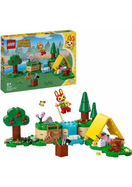 Bunnie Açık Hava Aktivitelerinde 77047 – 6 Yaş ve Üzeri Kız ve Erkek Çocukları Için Çadır ve Tavşan Minifigürleri Içeren Oyuncak Yapım Seti, Doğum Günü Hediyesi Fikri (164 Parça)