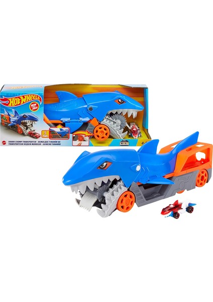Köpek Balığı Taşıyıcı Hot Köpek Balığı Taşıyıcı Oyun Seti, 1 Adet 1:64 Ölçekli Araba Içerir, 4-8 Yaş Arası Çocuklar Için GVG36 GVG36