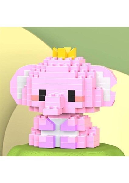 Mini Hayvan Yapı Blokları - Minik Pembe Fil
