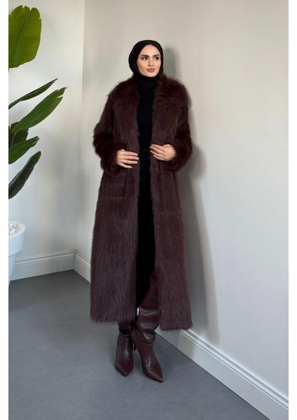 Bahr Içi Astarlı Kürk Kızıl Kahve