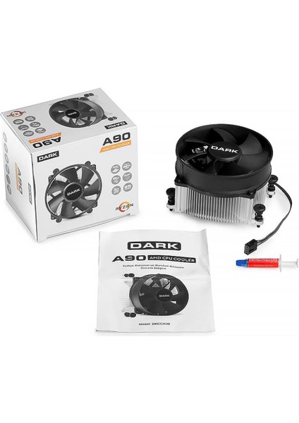 9cm Amd Işlemciler Ile Uyumlu Pwm Fanlı Işlemci Soğutucu (DKCCA90)