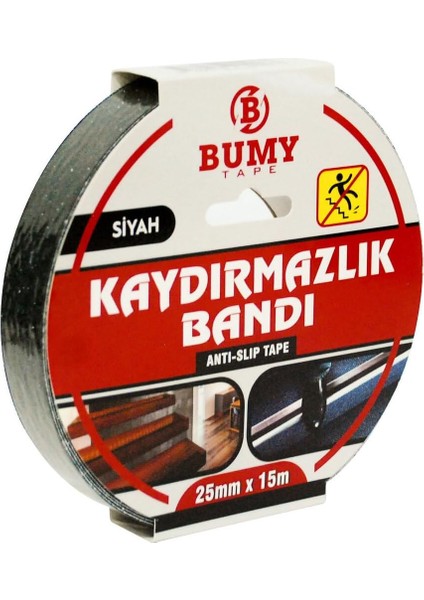 Merdiven Kaydırmazlık Bandı Siyah / 25 mm x 15 mt