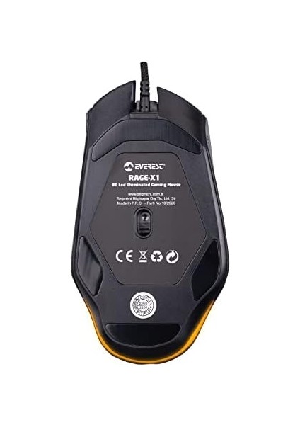 Rage-X1 USB Siyah 8 Tuşlu LED Işıklı 6400DPI Gaming Oyuncu Mouse modelleri