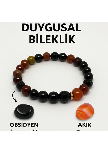 Orijinal Doğal Taş El Yapımı Enerji - Uyum - Denge Sağlayan Bileklik-52