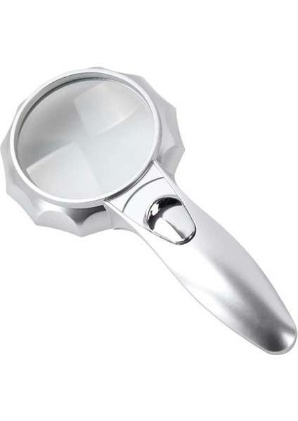 -4x 6 LED Işık Aydınlatma 75MM Optik Lens El Büyüteç ( Lisinya ) modelleri