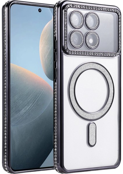 Yzlal Newface Xiaomi Poco X6 Pro Joke Simli Magneticsafe Kılıf - Siyah