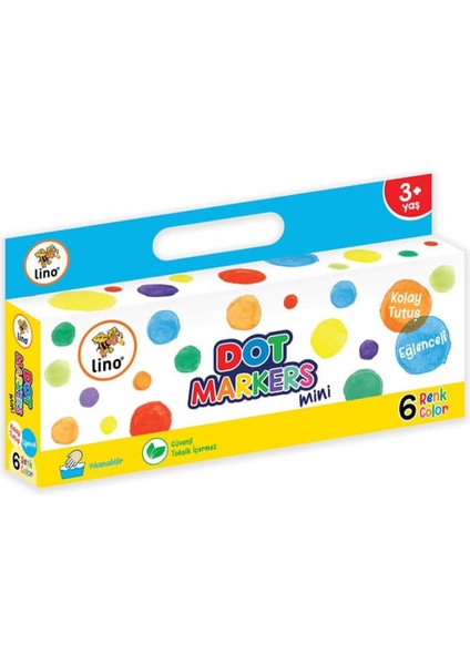 Dot Markers Mini 6&apos;lı (Yıkanabilir)