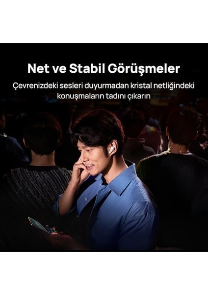 Freebuds Pro 4，çift Sürücülü Gerçek Ses，net ve Stabil Görüşmeler，akıllı ve Dinamik Aktif Gürültü Engelleme，kafa Hareketleri ile Kontrol，ios ve ile Uyumlu，kayıpsız Ses Kalitesi, Beyaz modelleri