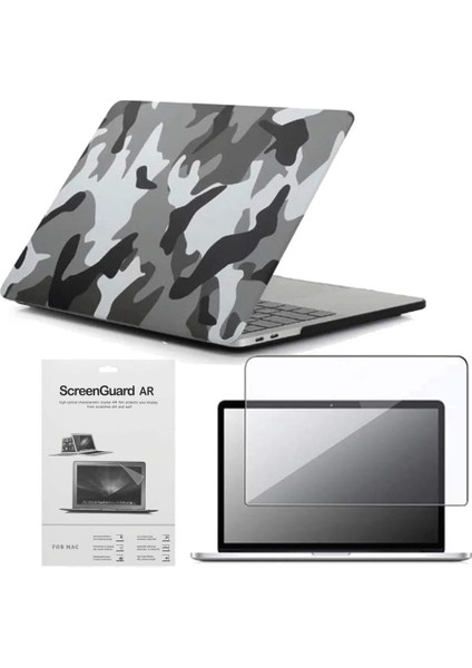 13 Pro M2 A2686 Kamuflaj Kılıf Koruyucu + Ekran Filmi CMPTM2-133CF