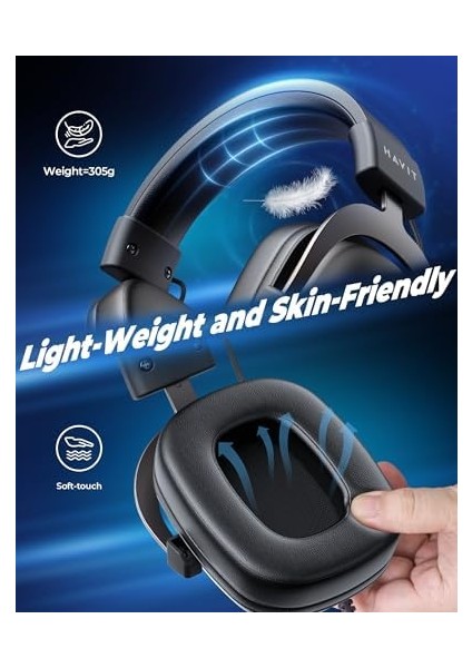 Gamenote H2002D 53MM Hoparlör ve Mikrofonlu Gaming Kulaklık - 3.5mm modelleri