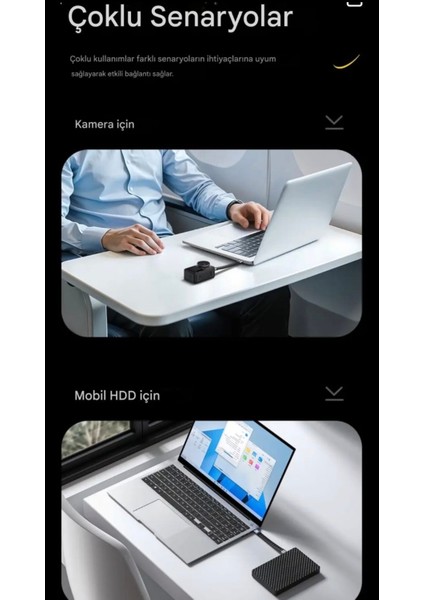 Thunderbolt 4 Usb 4.0 E-Marker Akıllı Çip 240W 40Gbps 8K+4K Type-C Video Görüntü Hızlı Şarj ve Data Video Kablosu Ce Lisanslı Sertifikalı Orjinal