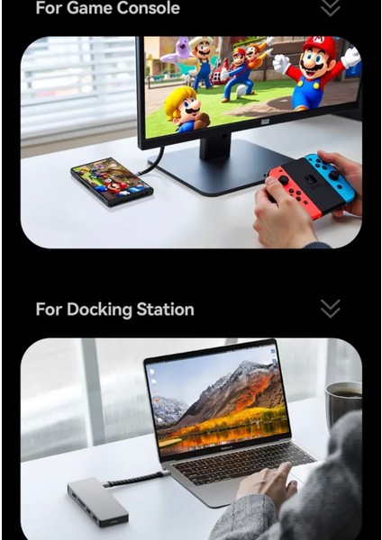 Thunderbolt 4 Usb 4.0 E-Marker Akıllı Çip 240W 40Gbps 8K+4K Type-C Video Görüntü Hızlı Şarj ve Data Video Kablosu Ce Lisanslı Sertifikalı Orjinal