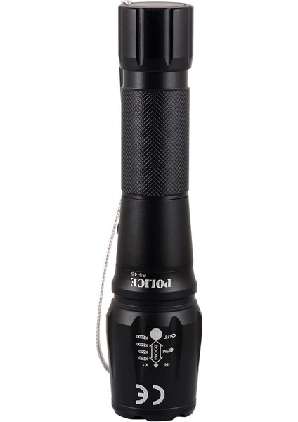 Ps-46 Xml6 LED 5 Kademeli Zoomlu Şarjlı El Feneri fırsatları