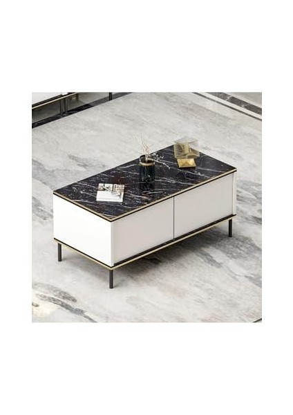 Dizayn Imaj Orta Sehpa Beyaz (Mermer Desen) fiyatları