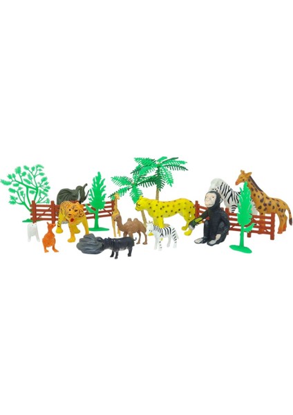 Hayvan Seti - 12 Parça Vahşi Hayvanlar Çiftlik Seti - YS2789 (Lisinya)