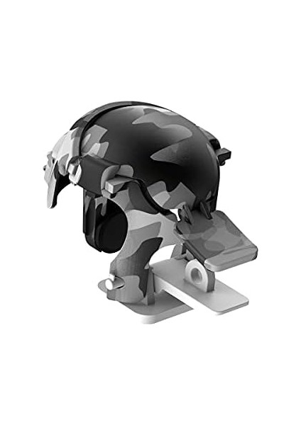 Mobil Oyun Kontrol Aparatı, Kamuflaj Desenli Koyu Yeşil - Beyaz, Mobile Kaskı Şeklinde, Mobile Gamepad, Ateş/tetik/kontrol/4 Parmak Kullanımını Sağlayan, Cep Telefonu/tablet Uyumlu Aparat fiyatları