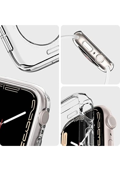 45MM/44MM (Seri 9/8/se2/7/6/se/5/4) Kılıf Crystal 4 Tarafı Tam Koruma Crystal Clear - ACS04196 fiyatları