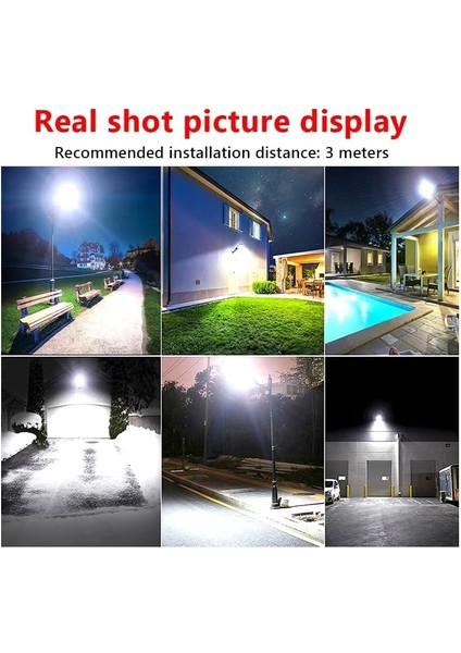 Solar Güneş Enerjili Sokak Aydınlatması 60W Beyaz LED Işık 3200-6500K LED Duvar Sensörlü Uzaktan Kumandalı Su Geçirmez Çit Balkon Bahçe Teras Patika Garaj Lambası modelleri