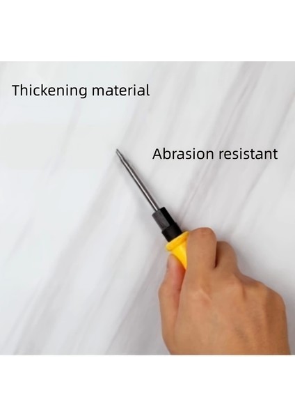 Mermer Desenli Mutfak Duvar Kağıdı Sticker - 5MX60CM Su Geçirmez, Yağa Dayanıklı, Yüksek Sıcaklığa Dayanıklı Tezgah, Dolap, Ocak Yenileme Folyosu T04 ( Lisinya ) modelleri