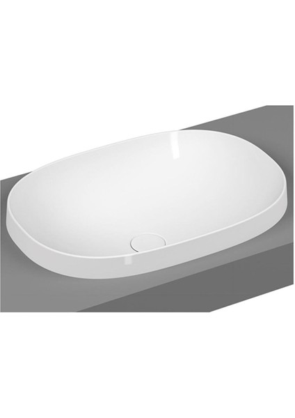 Frame 5652B403-0016 Tezgah Üstü Oval Lavabo 55 Cm, Beyaz