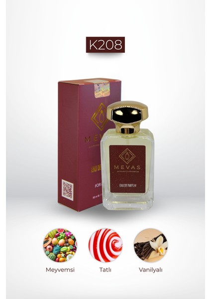 K208 Kadın Parfüm 50 ml Edp