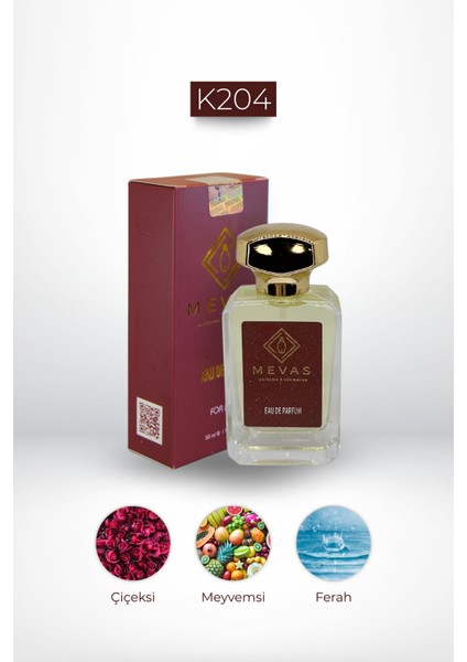 K204 Kadın Parfüm 50 ml Edp