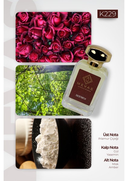 K229 Kadın Parfüm 50 ml Edp modelleri