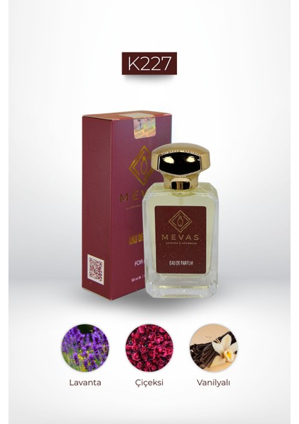 K227 Kadın Parfüm 50 ml Edp