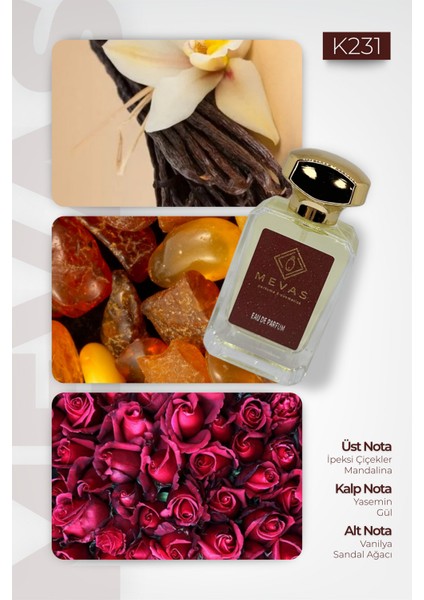 K231 Kadın Parfüm 50 ml Edp modelleri