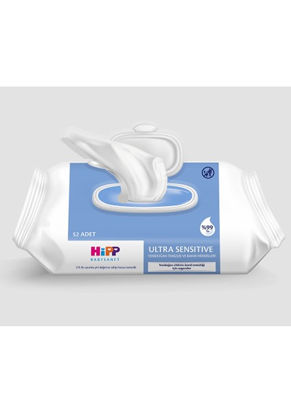 Ultra Sensitive Yenidoğan Temizlik ve Bakım Mendili 3X52 Adet modelleri