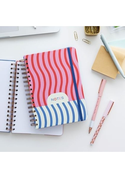 A5 Spiralli Sert Kapak Tarihsiz Not Defteri Dalgalar fiyatları
