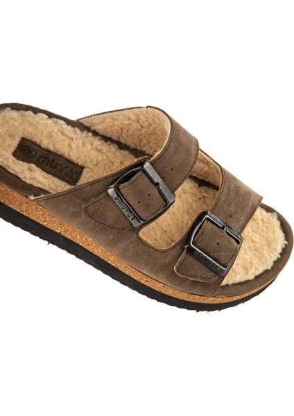 Bellatrix – Kışa Hazır Krem Tokalı Ortopedik Tüylü Terlik fiyatları