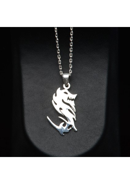 539 Ejderha Figürlü Gümüş Kolye