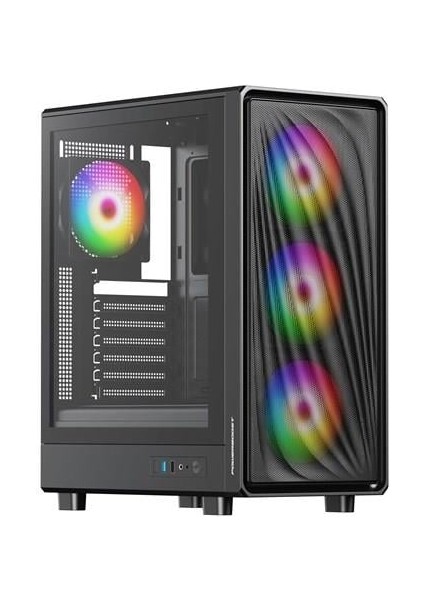650W 80+ Bronze PBA5065B-650W Gamıng Mıd-Tower Pc Kasası fiyatları