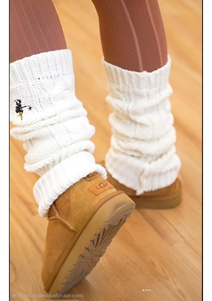 Yün Kolluk/Tozluk İşlemeli Beyaz fiyatları