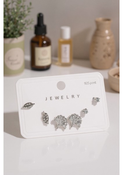 Minimal Tasarım 316L Çelik 6’lı Kadın Küpe Seti | Yusso fiyatları