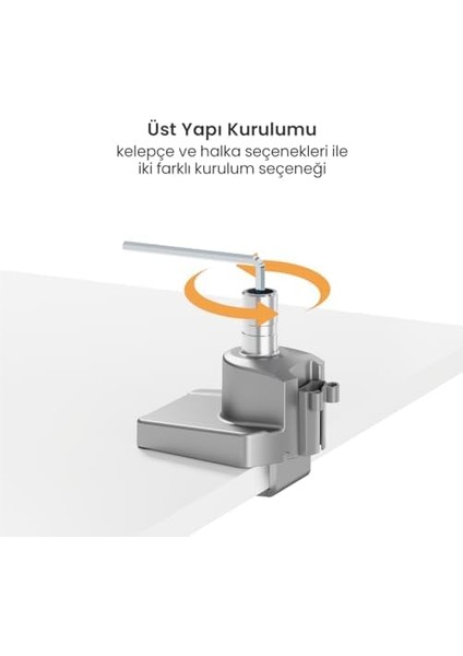 Monitör Tutucu 17" - 35" Ekranlar Için 12KG Taşıyabilir, LCD LED Vesa Kolları, Eğilebilir Döndürülebilir Kablo Kılavuzlu Ergonomik Ekran Tutucu - Siyah fiyatları